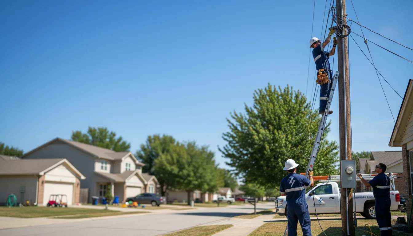 Residential electrician providing installation services in Frannie, WY